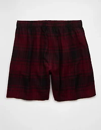 AEO Men's Plaid Flannel Pocket Boxer Short