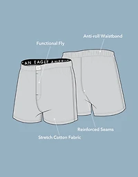 AEO Plaid Stretch Boxer Short