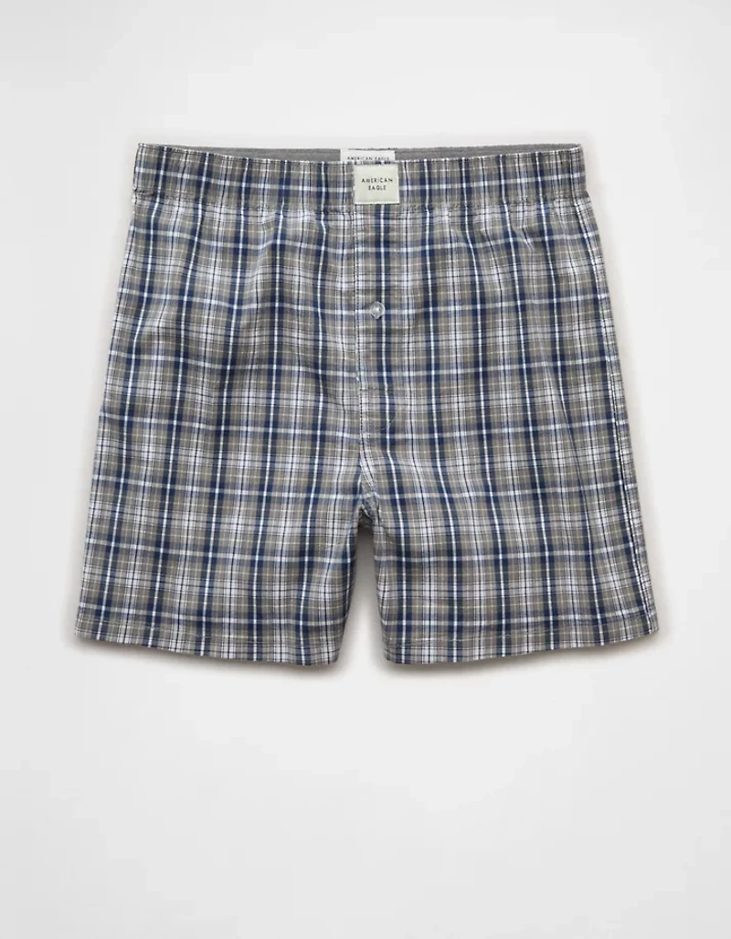 AEO Plaid Stretch Boxer Short