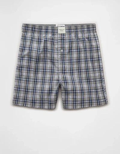 AEO Plaid Stretch Boxer Short