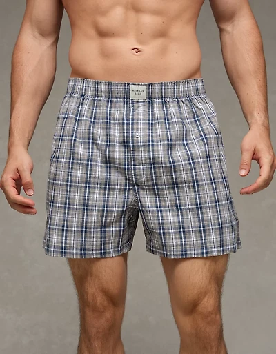 AEO Plaid Stretch Boxer Short