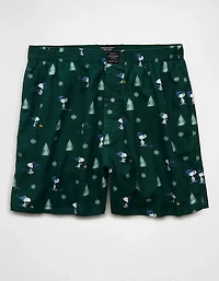 Caleçon boxeur en flanelle avec poche Peanuts AEO