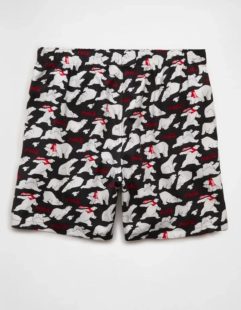 Caleçon boxeur à poche en flanelle Coca-Cola AEO