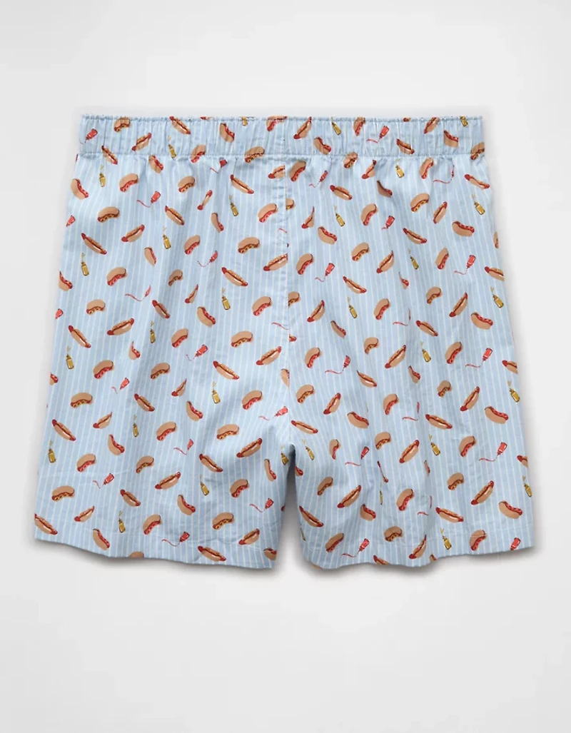 AEO Men's Food Stretch Cotton Boxer Short