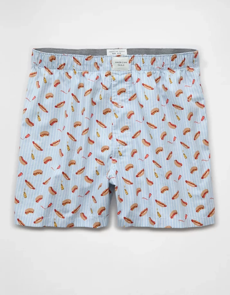 AEO Men's Food Stretch Cotton Boxer Short