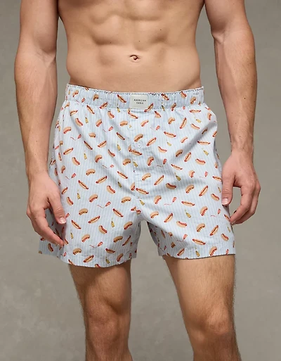 AEO Men's Food Stretch Cotton Boxer Short