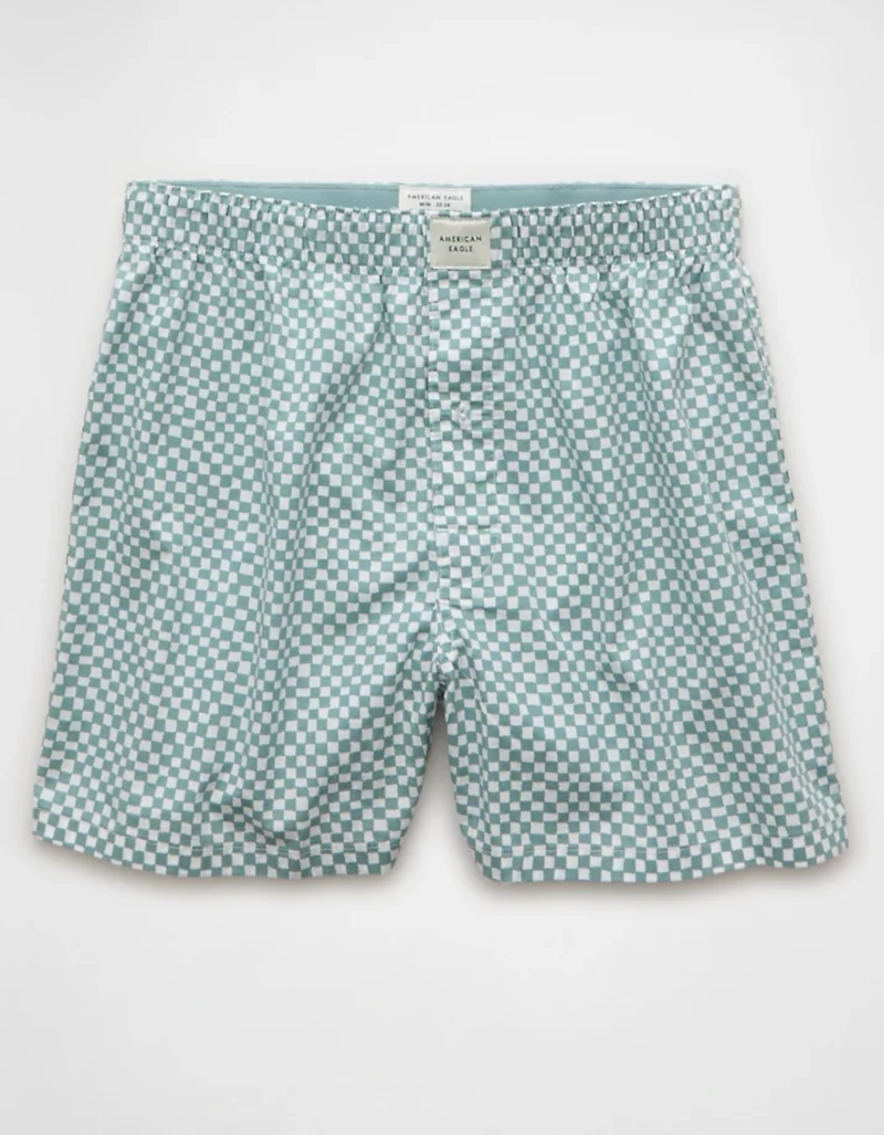 Caleçon boxeur extensible à damier pour hommes AEO