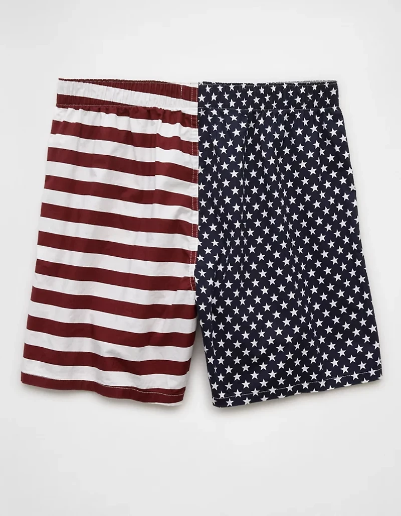 AEO Men's USA Stars & Stripes Stretch Boxer Short