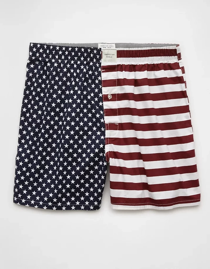AEO Men's USA Stars & Stripes Stretch Boxer Short