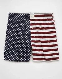 AEO Men's USA Stars & Stripes Stretch Boxer Short