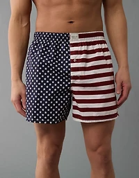 AEO Men's USA Stars & Stripes Stretch Boxer Short