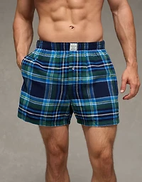 AEO Plaid Stretch Classic Boxer Short