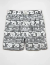 AEO Polar Bears Flannel Pocket Boxer