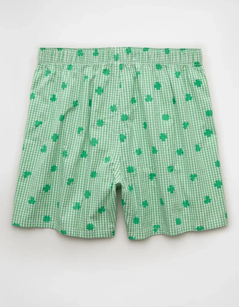 AEO Men's St. Patrick's Day Poplin Pocket Boxer Short