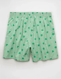 AEO Men's St. Patrick's Day Poplin Pocket Boxer Short
