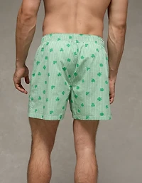 AEO Men's St. Patrick's Day Poplin Pocket Boxer Short