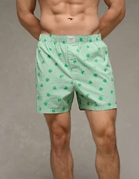 AEO Men's St. Patrick's Day Poplin Pocket Boxer Short