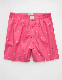 AEO Men's Snoopy Valentine's Day Poplin Pocket Boxer Short