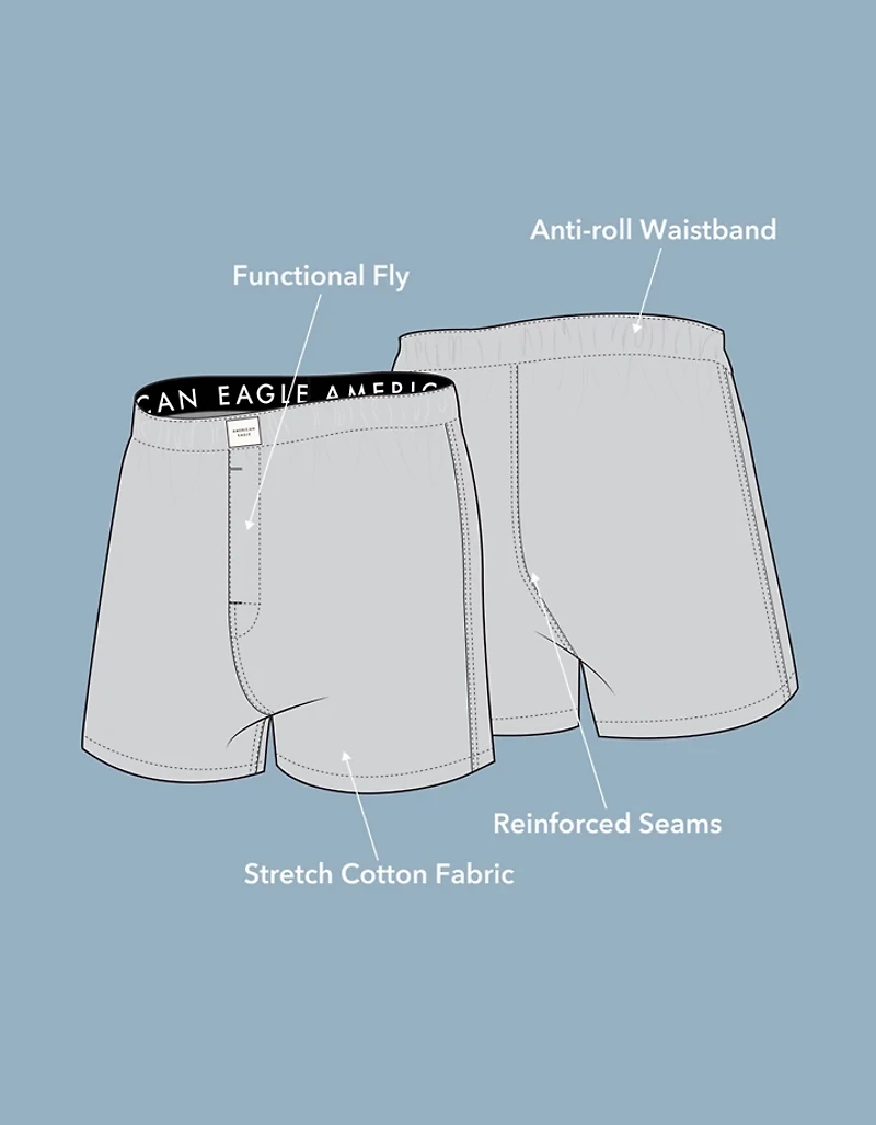 AEO Men's Halloween Stretch Cotton Boxer Short