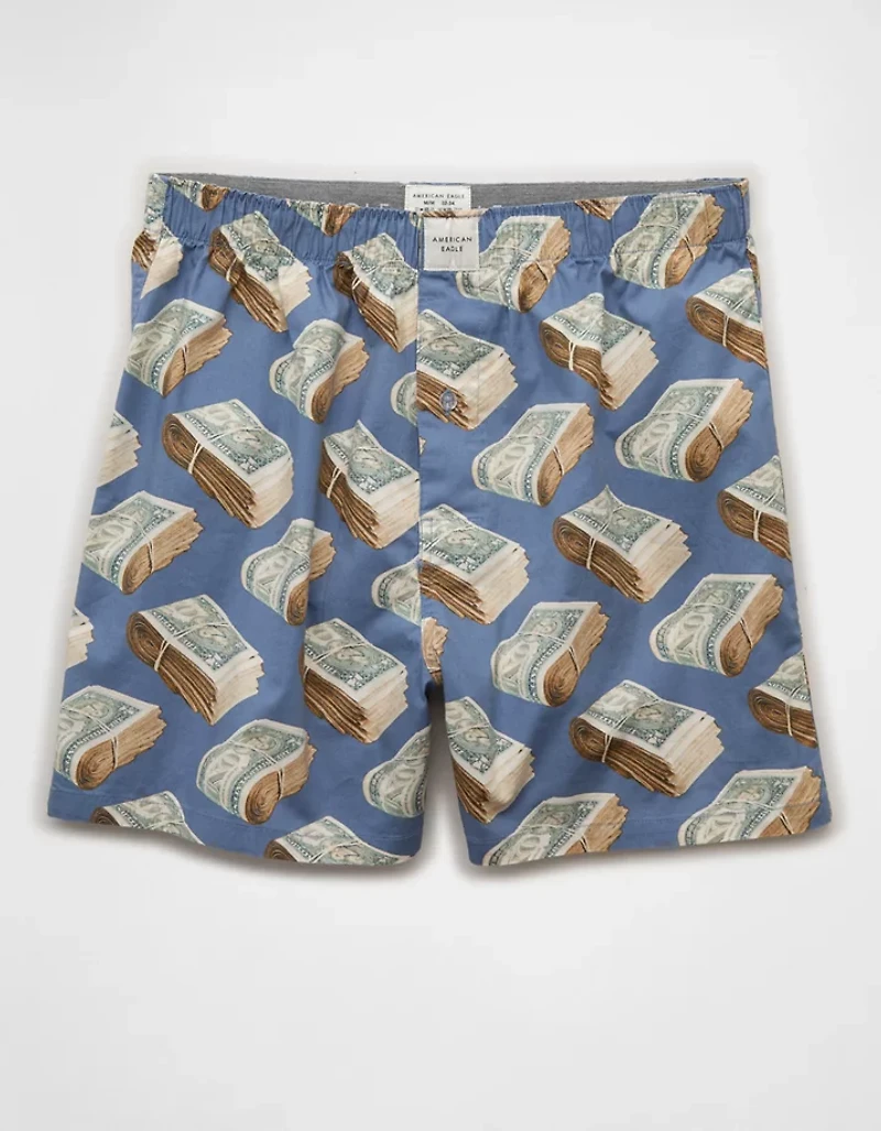AEO Men's Dollar Bills Stretch Boxer Short