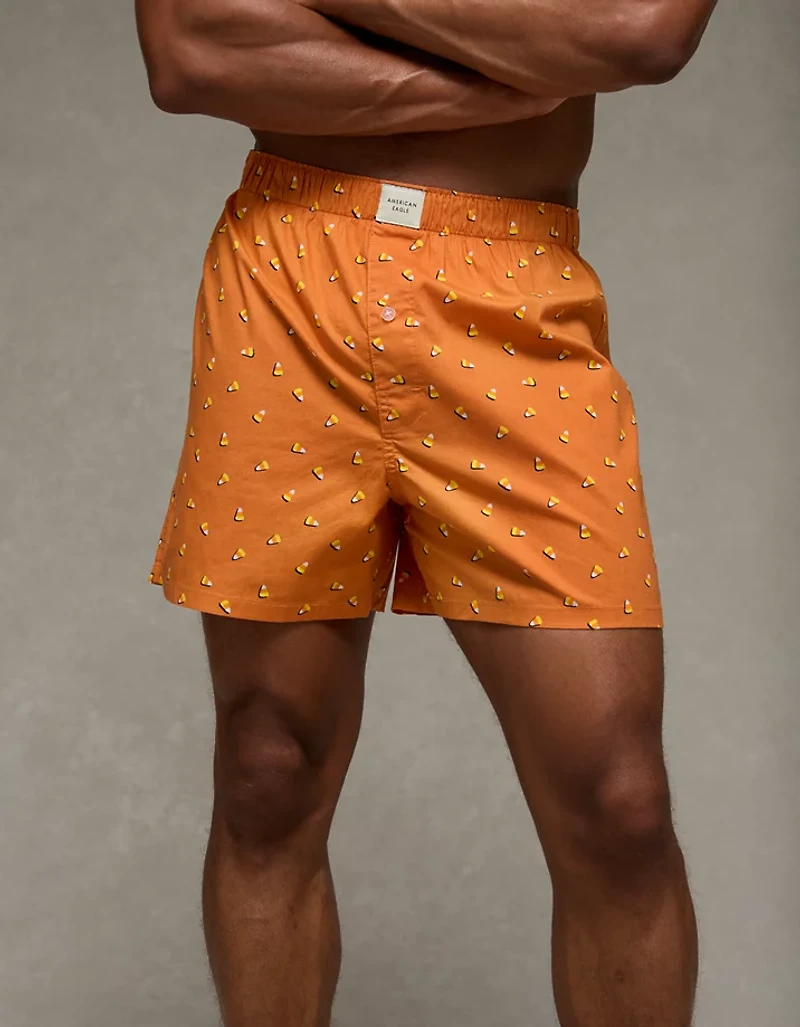 AEO Men's Tiny Candy Corn Stretch Boxer Short