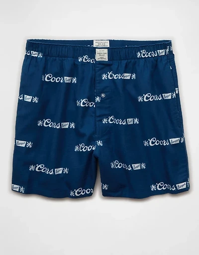 AEO Men's Coors Banquet Flannel Boxer Short