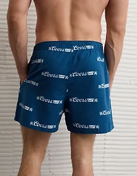 AEO Men's Coors Banquet Flannel Boxer Short
