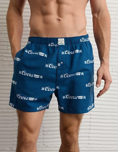 AEO Men's Coors Banquet Flannel Boxer Short