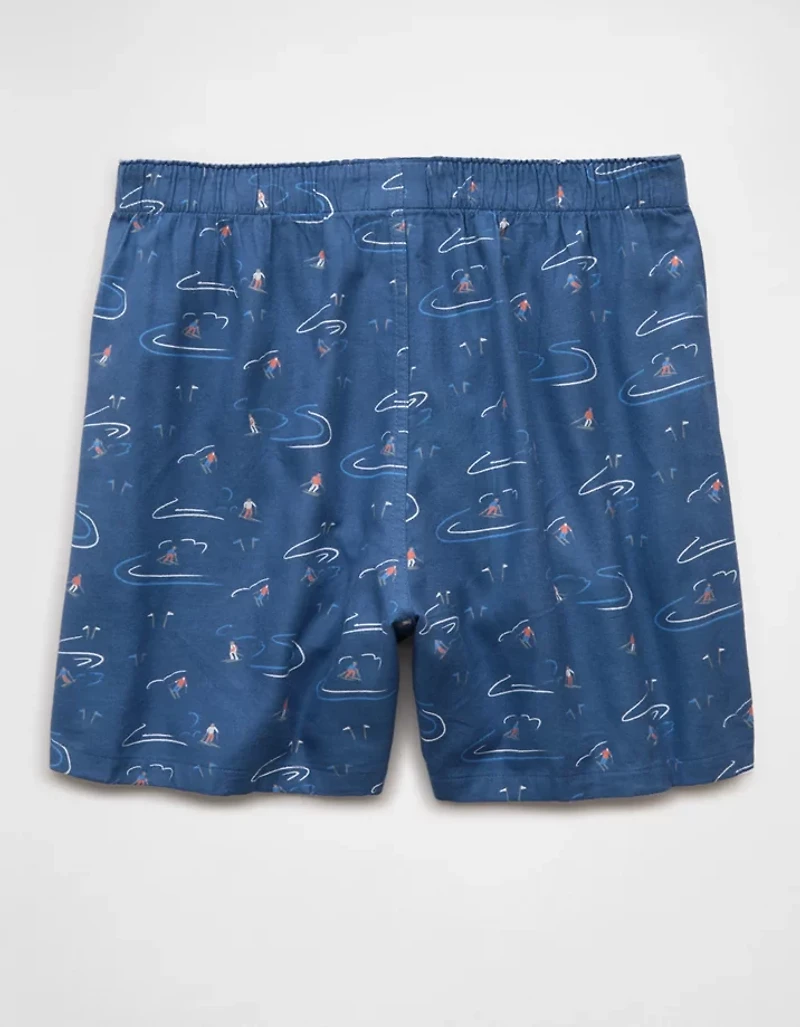 Caleçon boxeur en flanelle skieur alpin AEO