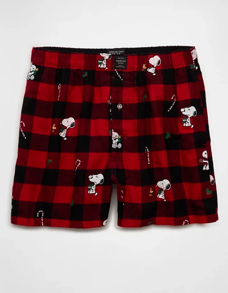 Boxeur en flanelle avec poche Snoopy AEO