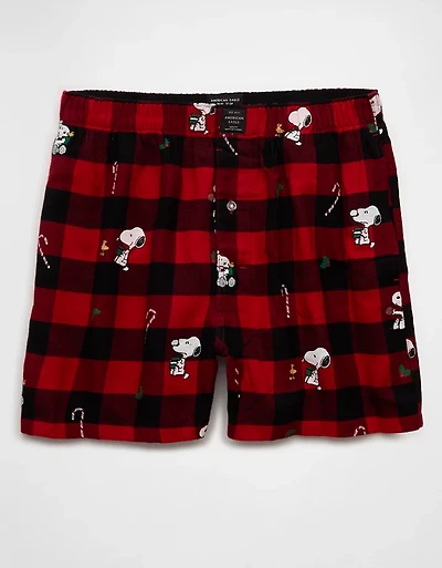 Boxeur en flanelle avec poche Snoopy AEO