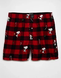 Boxeur en flanelle avec poche Snoopy AEO