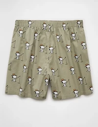 AEO Men's Snoopy Fishing Stretch Boxer Short