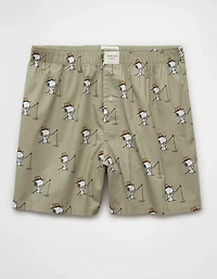 AEO Men's Snoopy Fishing Stretch Boxer Short