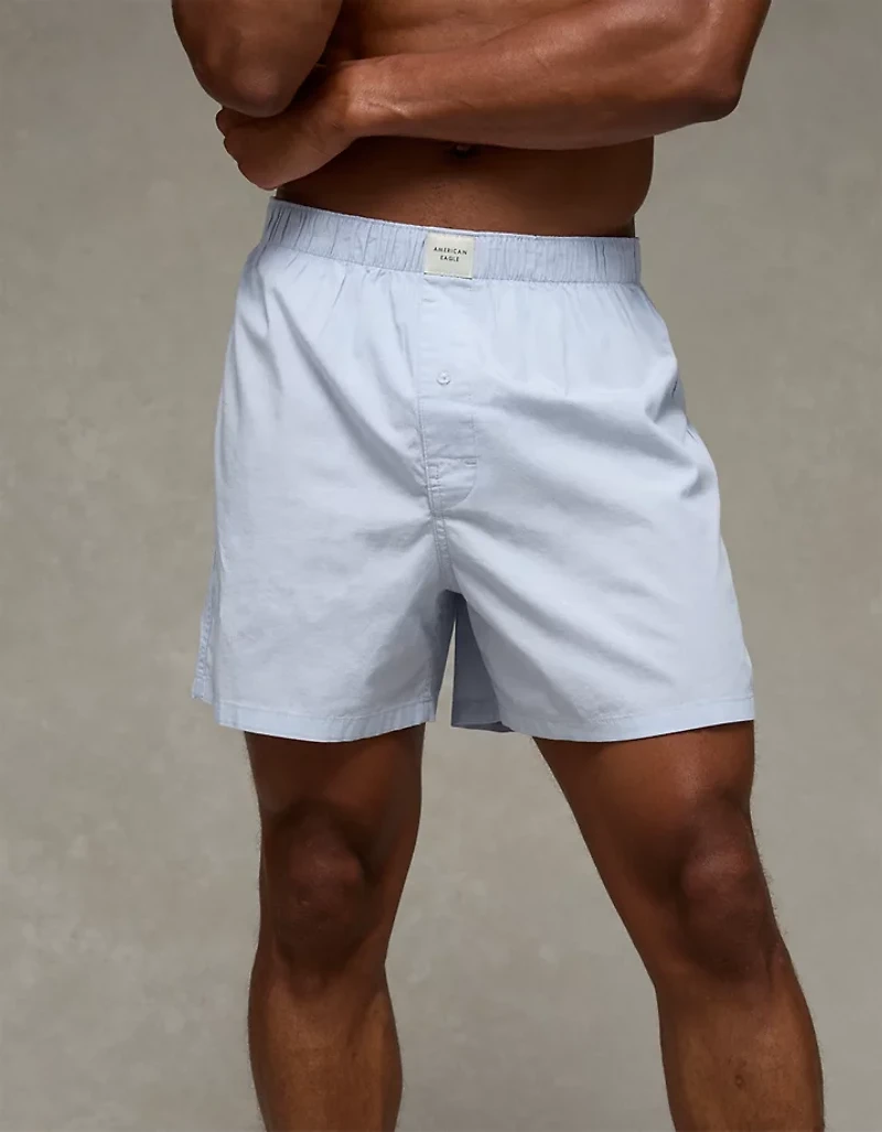 Caleçon boxeur extensible uni pour hommes AEO