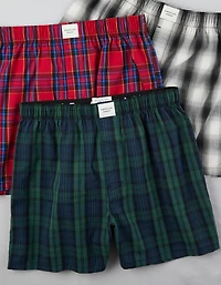 AEO Holiday Plaid Stretch Boxer Short 3-Pack