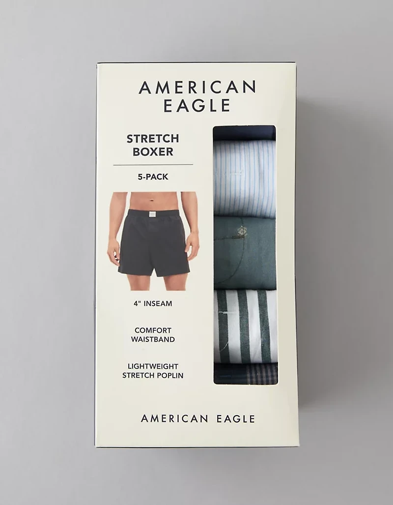 AEO Men's Stretch Boxer Short 5-Pack