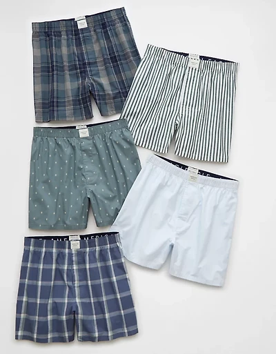 AEO Men's Stretch Boxer Short 5-Pack