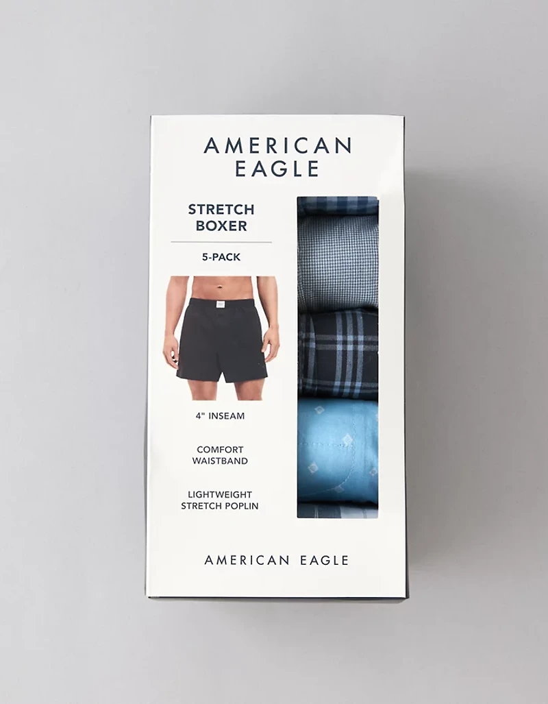 AEO Men's Stretch Boxer Short 5-Pack