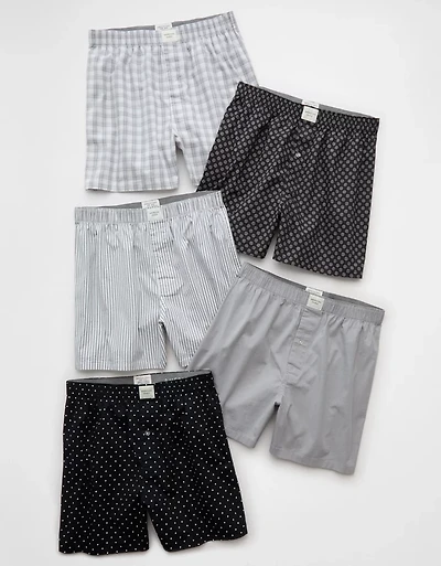 AEO Men's Stretch Boxer Short 5-Pack