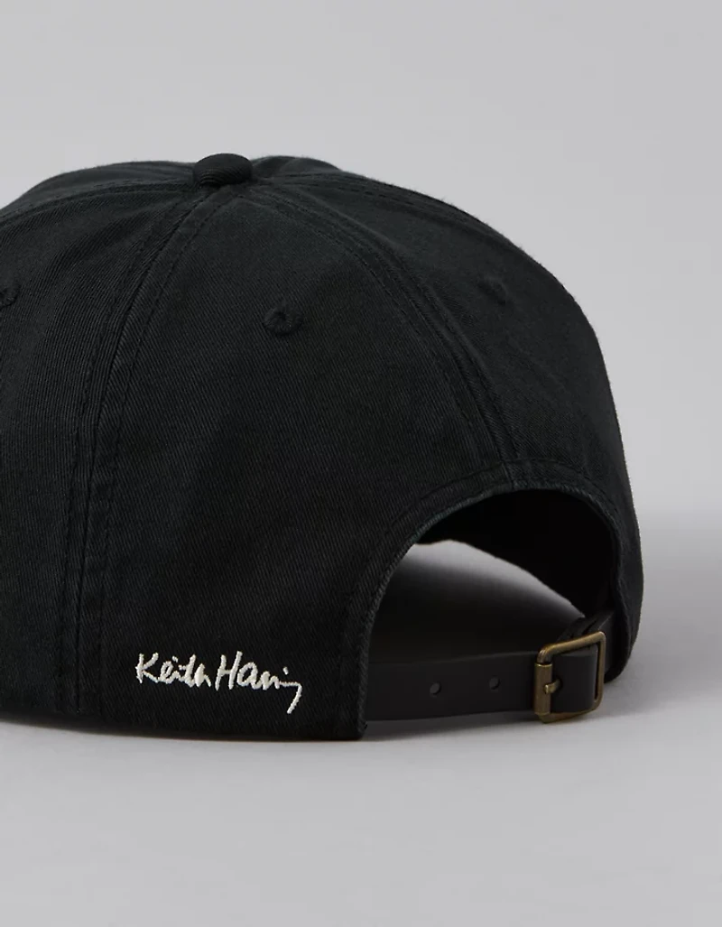 Casquette de baseball pour papa brodée Keith Haring AE