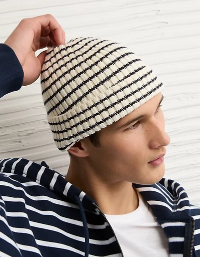 AE Striped Ribbed Beanie