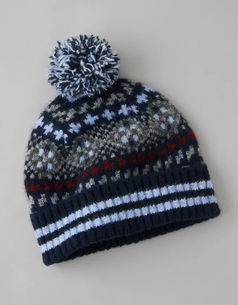 AE Fairisle Pom Beanie