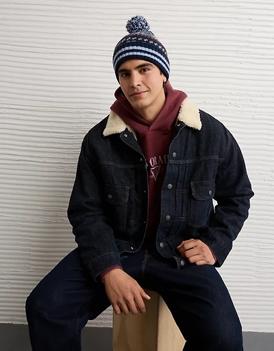 AE Fairisle Pom Beanie