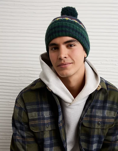AE Fairisle Pom Beanie
