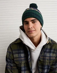 AE Fairisle Pom Beanie