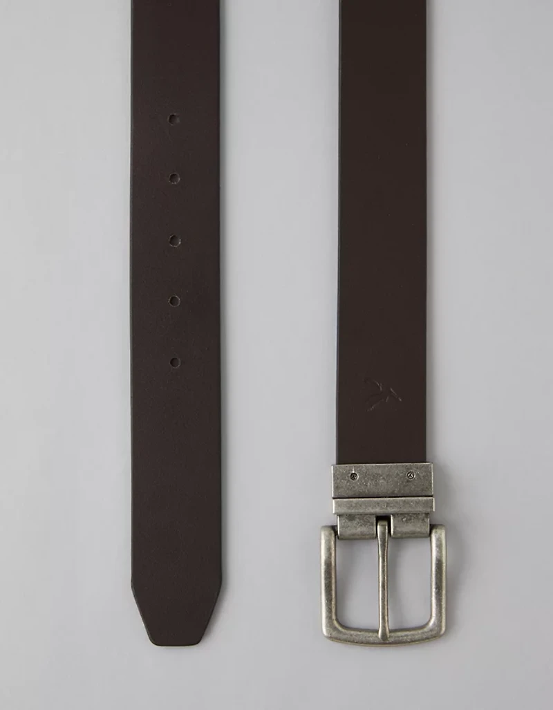 Ceinture en cuir réversible AE