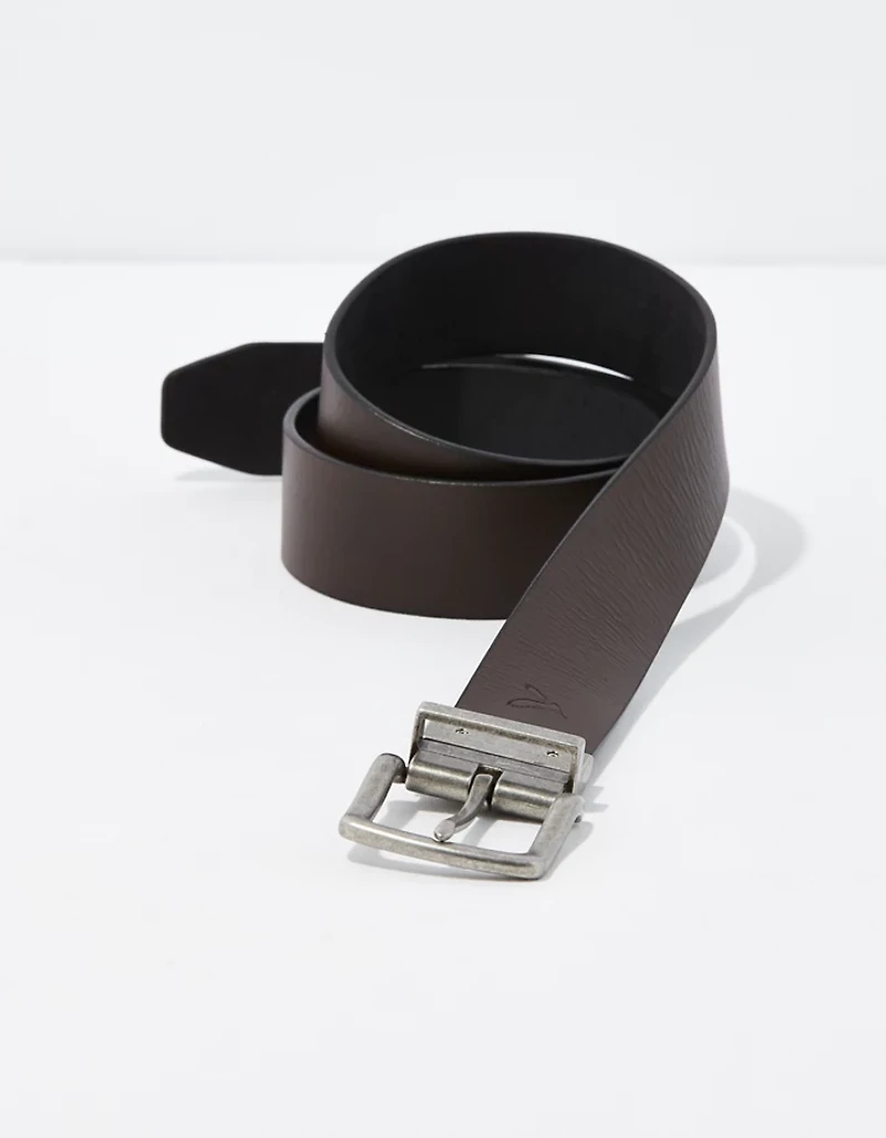 Ceinture en cuir réversible AE