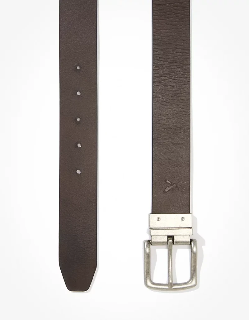 Ceinture en cuir réversible AE