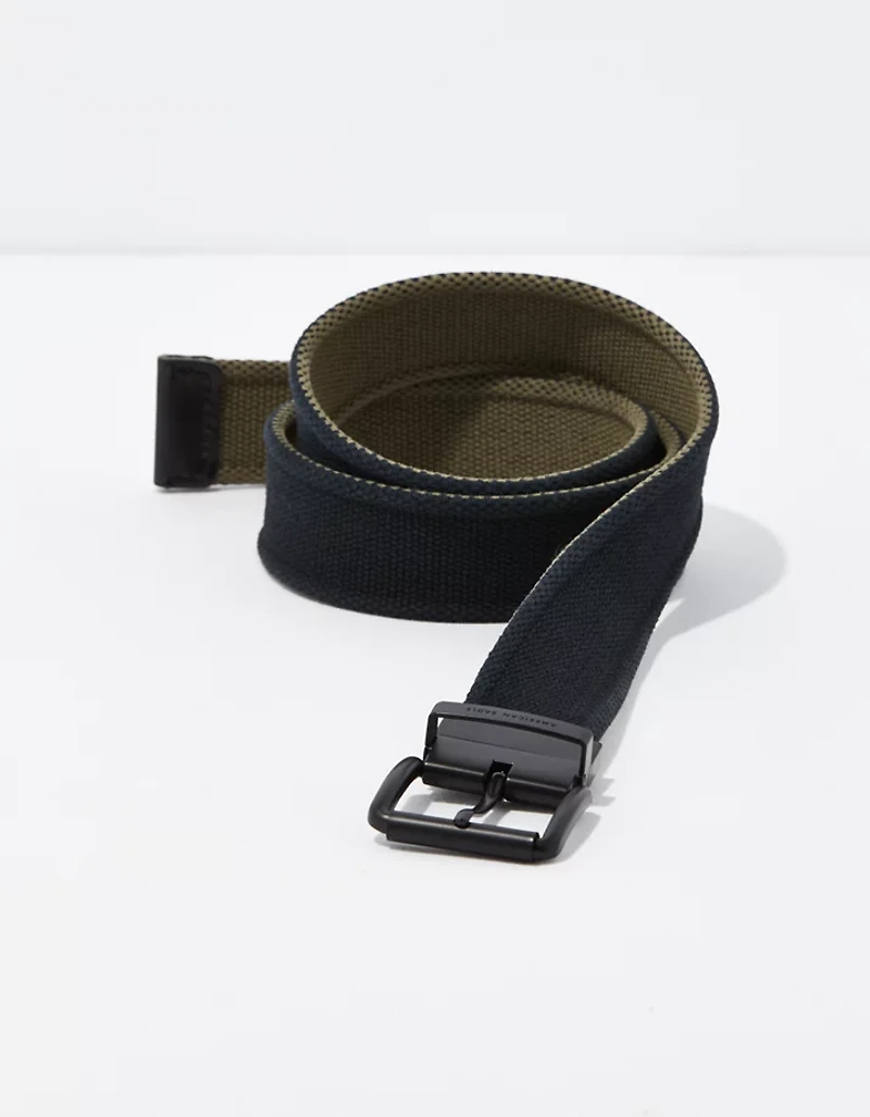Ceinture en toile réversible AE